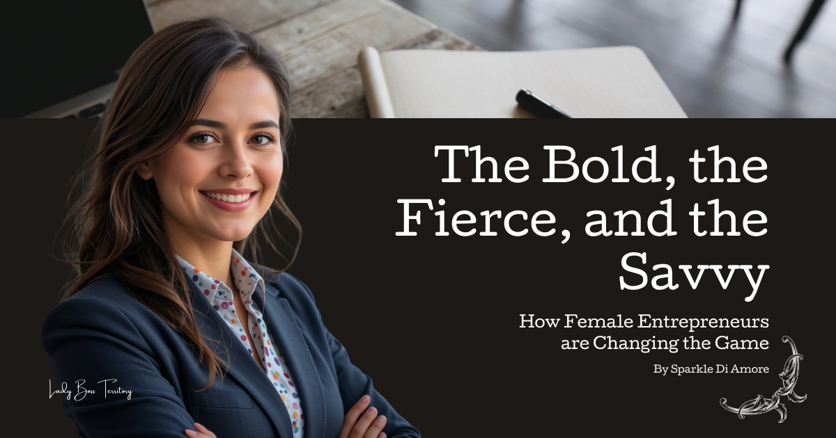 Confident female entrepreneur in a stylish blazer, representing bold, fierce, and savvy women changing the business world.