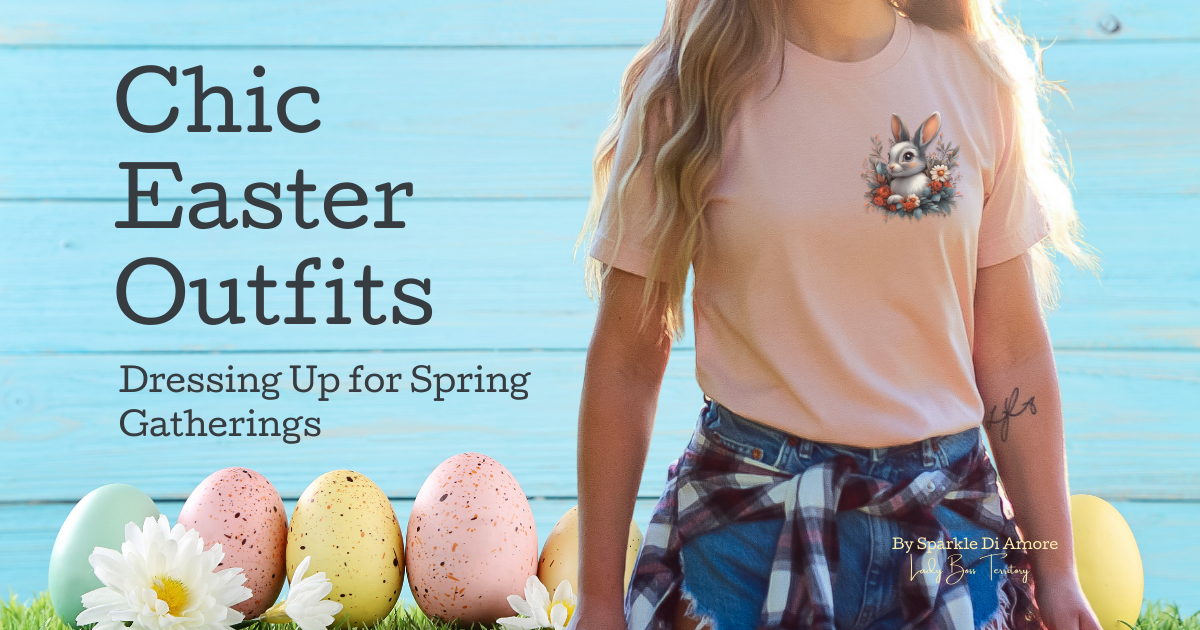 Chic Easter Outfits - Dressing Up for Spring Gatherings | Pastel pink outfit with cute bunny print, styled for Easter celebrations.